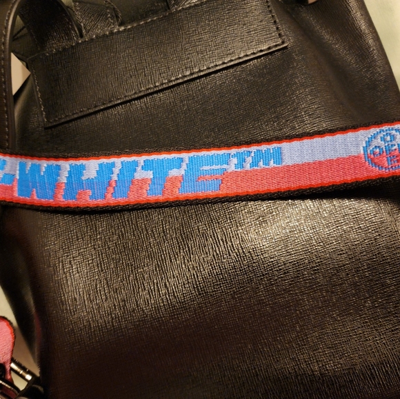 OFF-WHITE DIAG STRIPE LEATHER BACKPACK - Picture 7 of 12